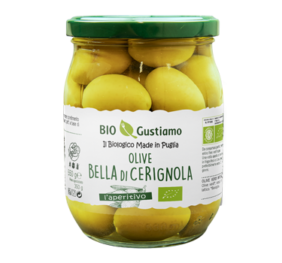 Bio Olive Verdi “Bella di Cerignola” 550 g